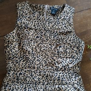 New Directions Leopard Print Work/Cocktail Dress